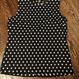 Polka Dot Sleeveless Top